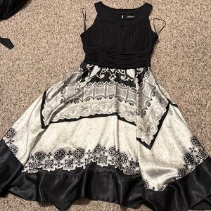 Elegant Black and White Dress